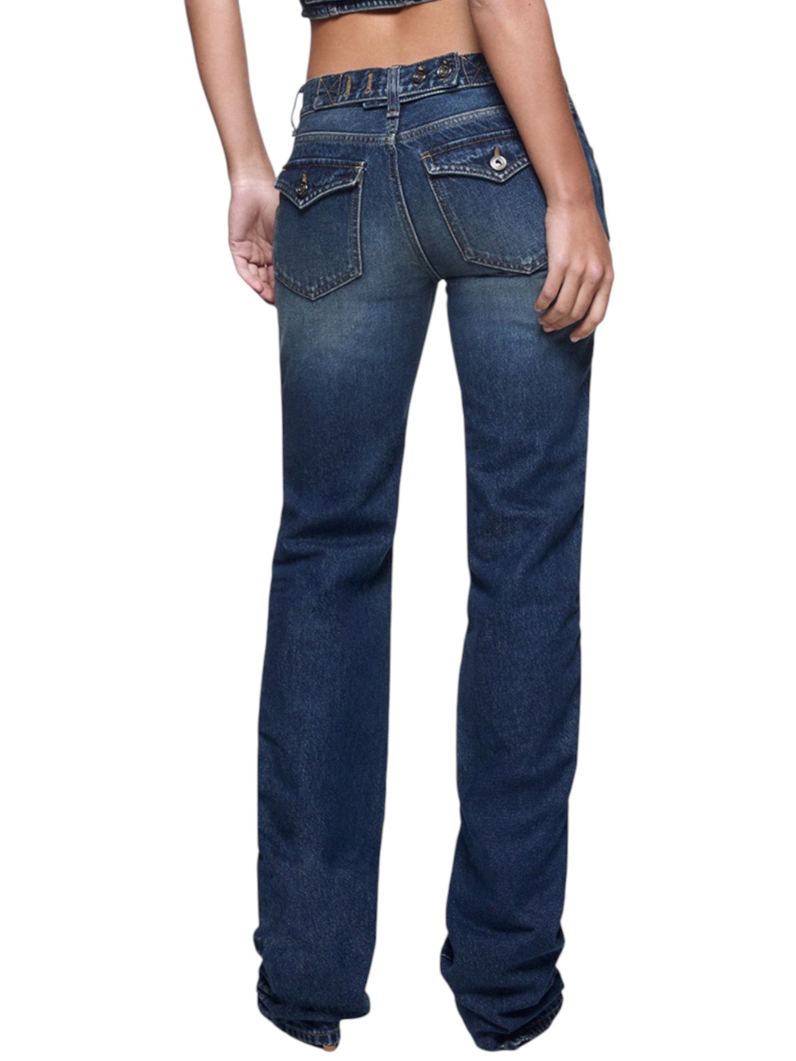 LIU JO - JEANS ARRICCIATO BLU SCURO