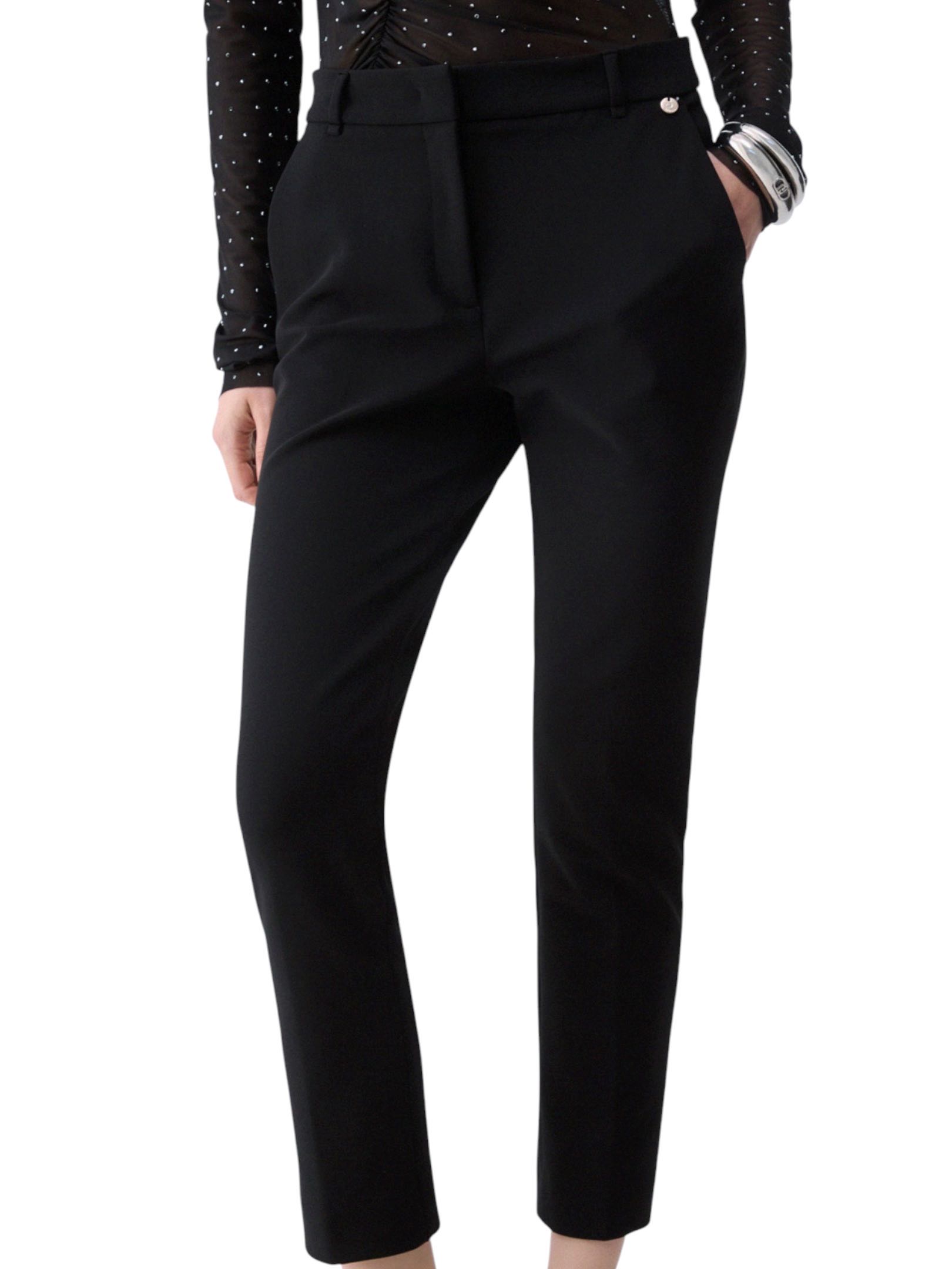 LIU JO - PANTALONE NERO SIGARETTA
