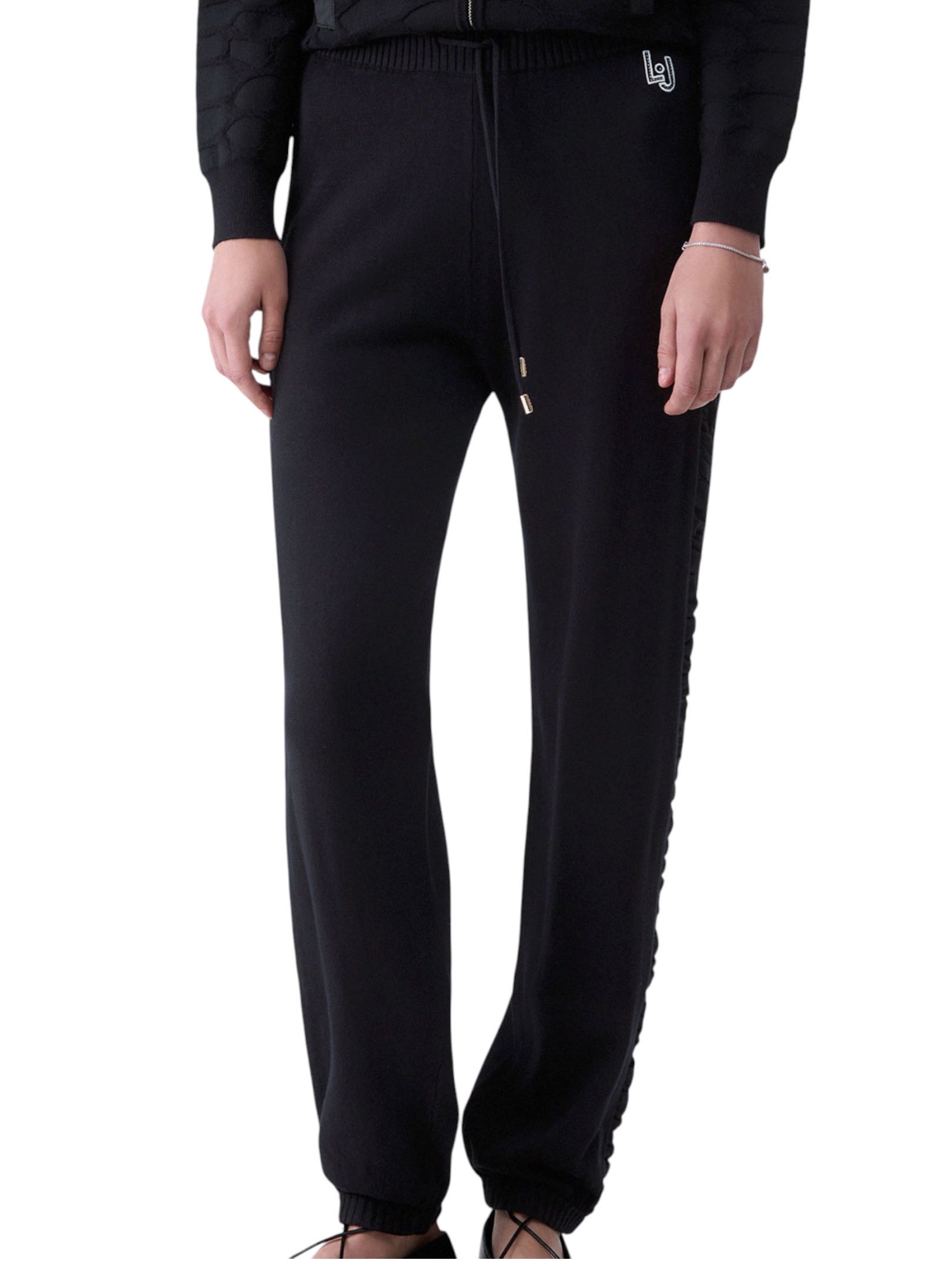LIU JO - PANTALONE NERO TUTA GALA