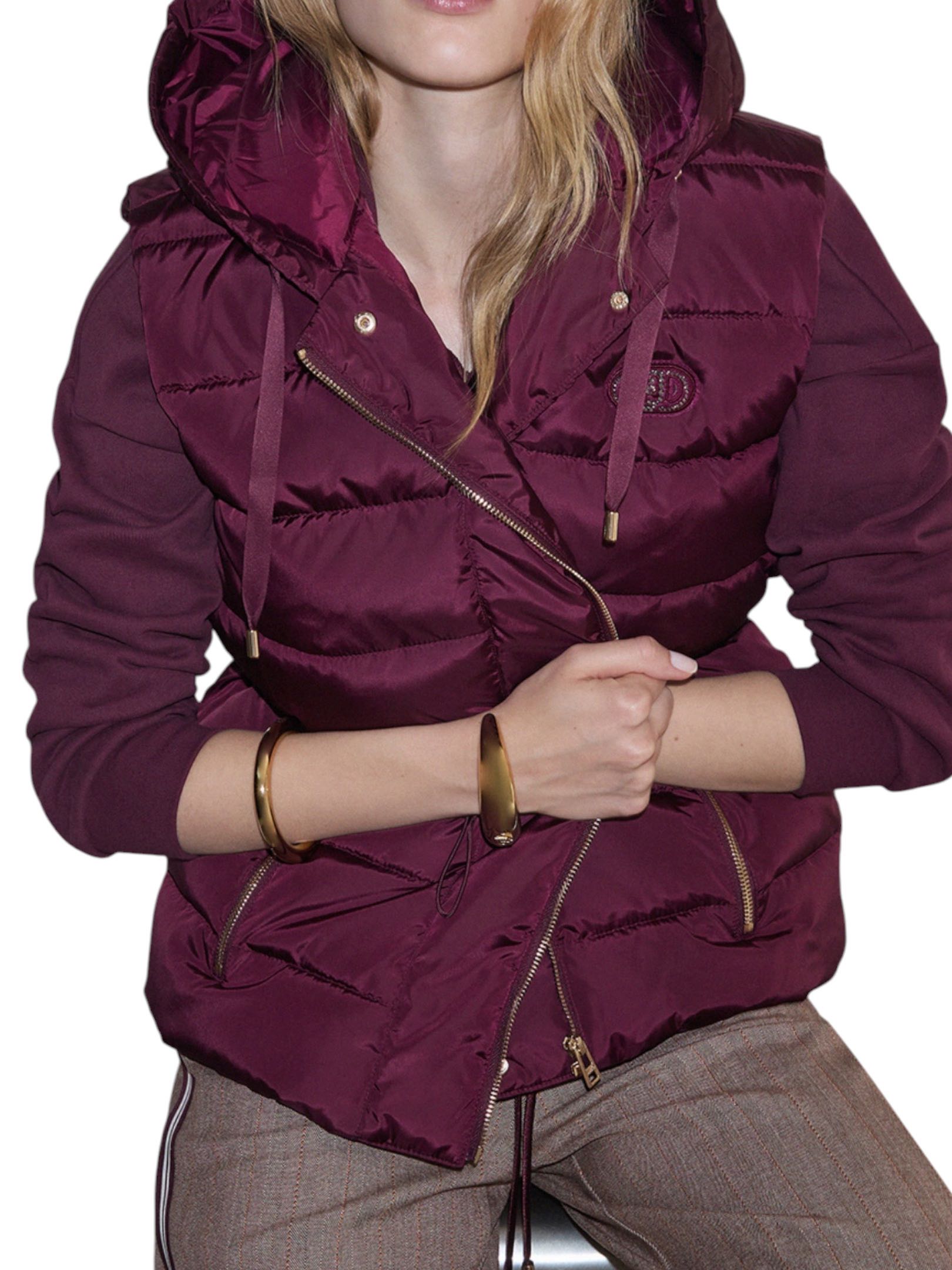 LIU JO - PIUMINO SMANICATO BORDEAUX - immagine 3