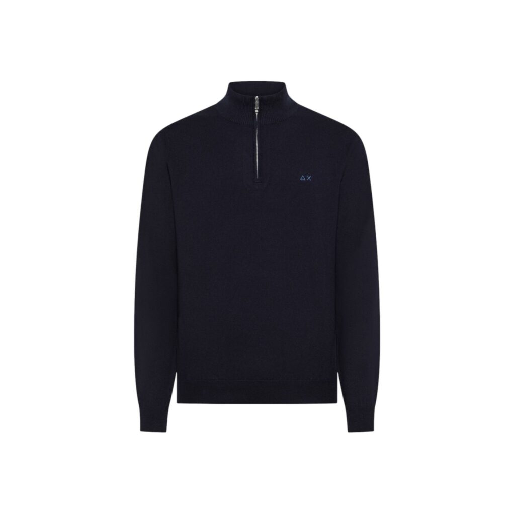 SUN 68 - MEZZA ZIP BASIC BLU