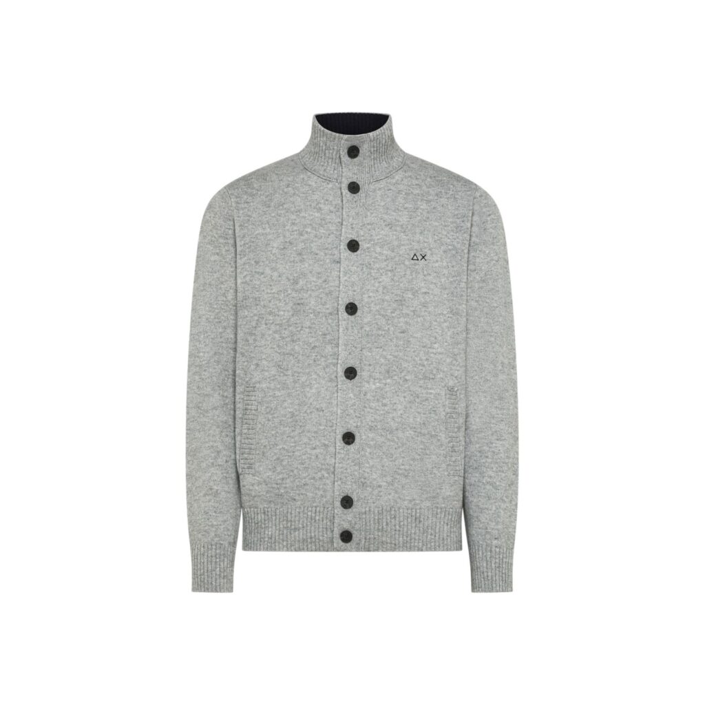SUN 68 - CARDIGAN BOTT LANA GRIGIO CH