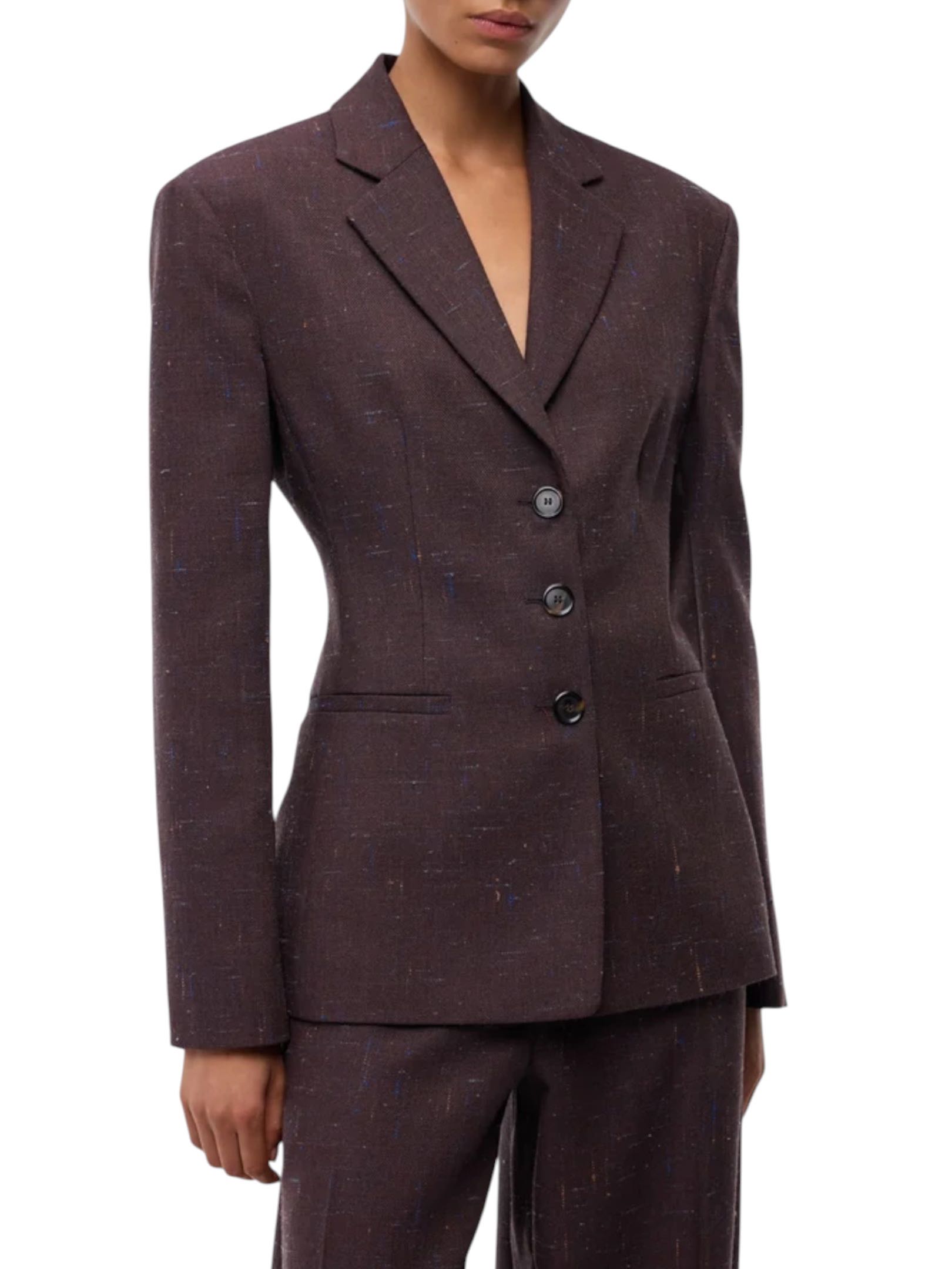 PINKO - GIACCA BORDEAUX TELA FIAMMATA